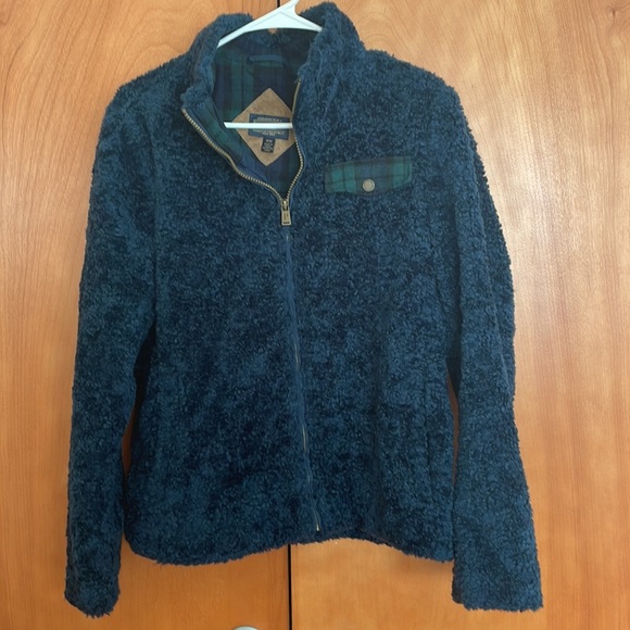 PENDLETON navy blue deep pile full zip Sherpa jacket - Picture 4 of 12